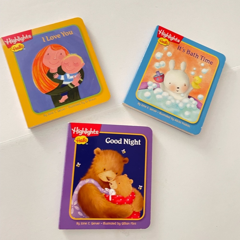 3 Highlights Baby Hardcover Books by Jane E. Gerver